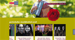 Desktop Screenshot of gartenkultur-musikfestival.de