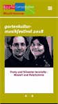 Mobile Screenshot of gartenkultur-musikfestival.de